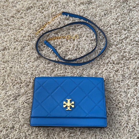 Tory Burch Wallet on Chain Blue color - Picture 2 of 7